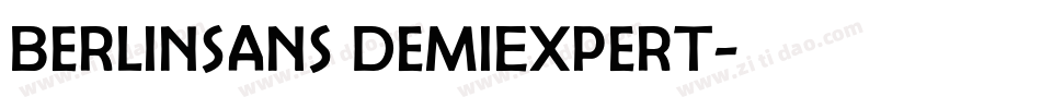 Berlinsans DemiExpert字体转换
